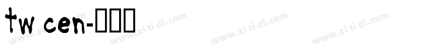 tw cen字体转换